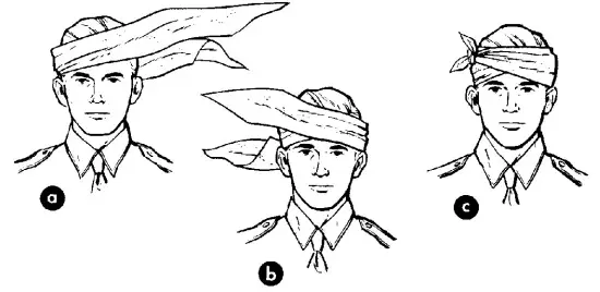 triangle bandage - head dressing