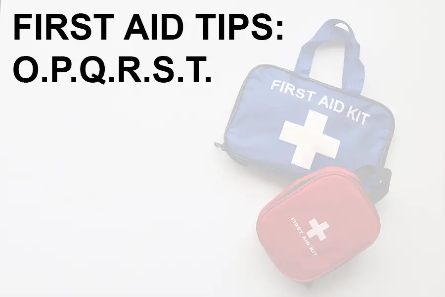 first aid tips: OPQRST